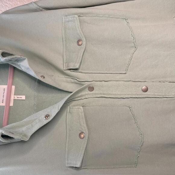 NWT Anthropologie Avec Les Filles Oversized Shacket Size Large - Picture 4 of 6